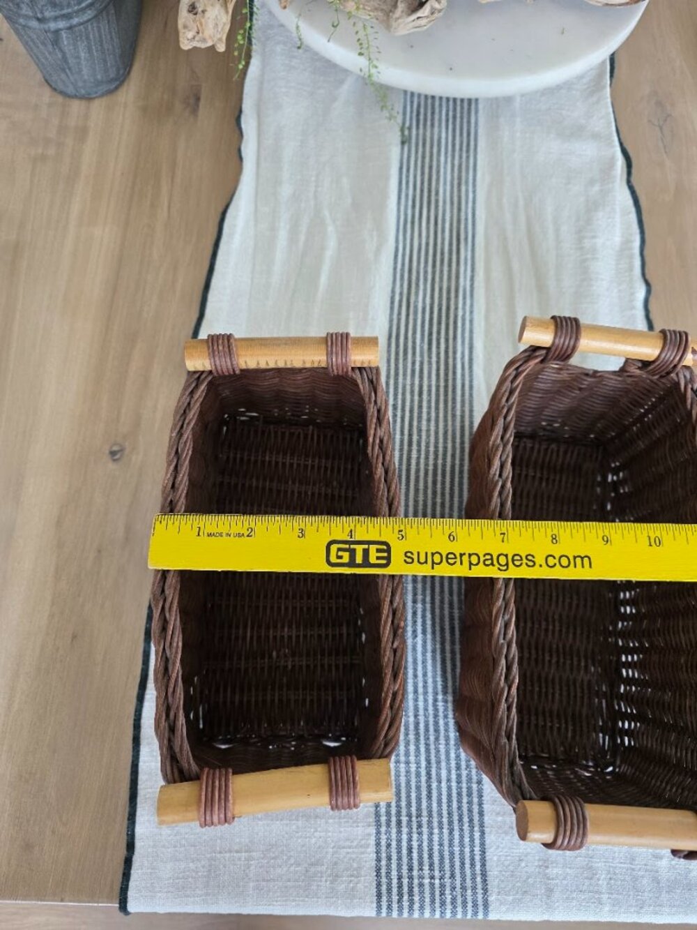 Handled Wicker Baskets - Picture 5 of 6